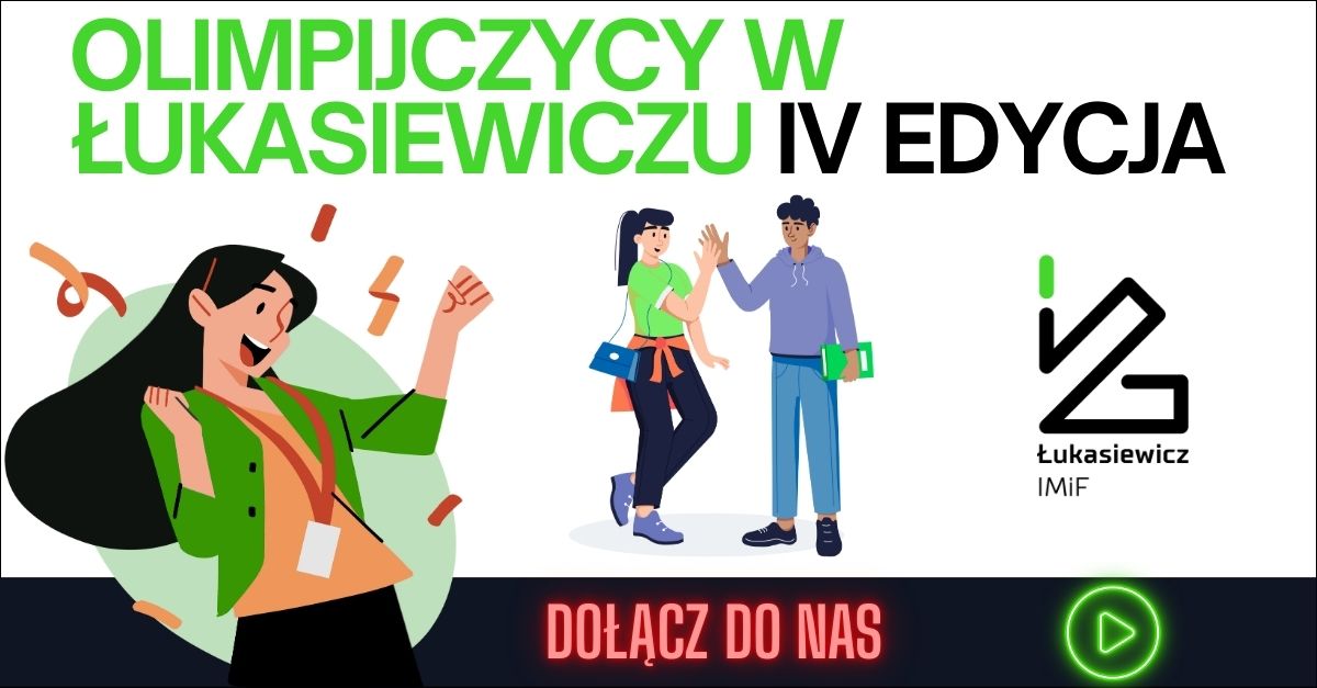 zaproszenie do udziału w programie dla młodzieży olimpijskiej w sieci badawczej łukasiewicz
