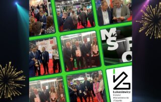 obrazek przedstawiający galerię zdjęć z wydarzenia MSPO 2025 w Kielcach oraz logo Sieci Badawczej Łukasiewicz IMIF