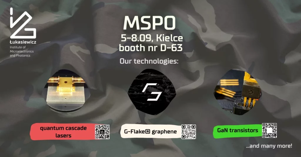 Plakat informujący o wydarzeniu MSPO 5-8.09, Kielce booth nr D-63