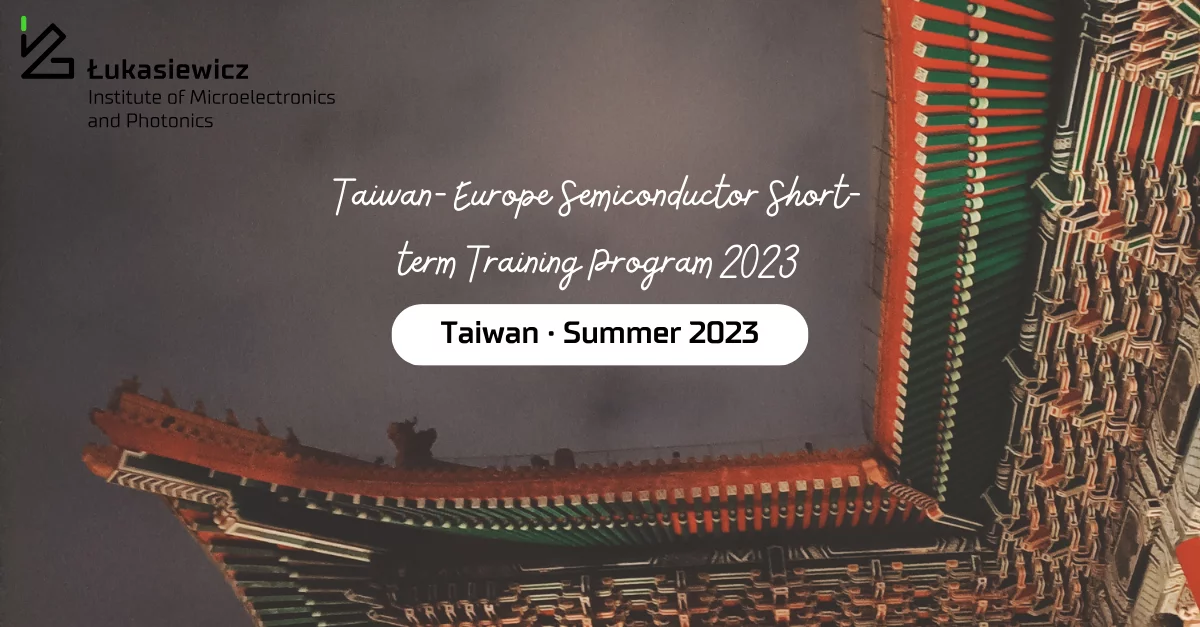 Plakat wydarzenia "Taiwan - Europe Sermiconductor Short-term Training Program 2023