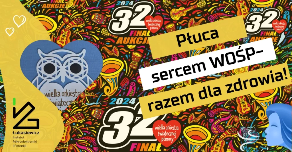 baner wośp z napisem "płuca sercem wość - razem dla zdrowia"