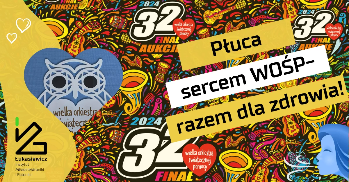 baner wośp z napisem "płuca sercem wość - razem dla zdrowia"