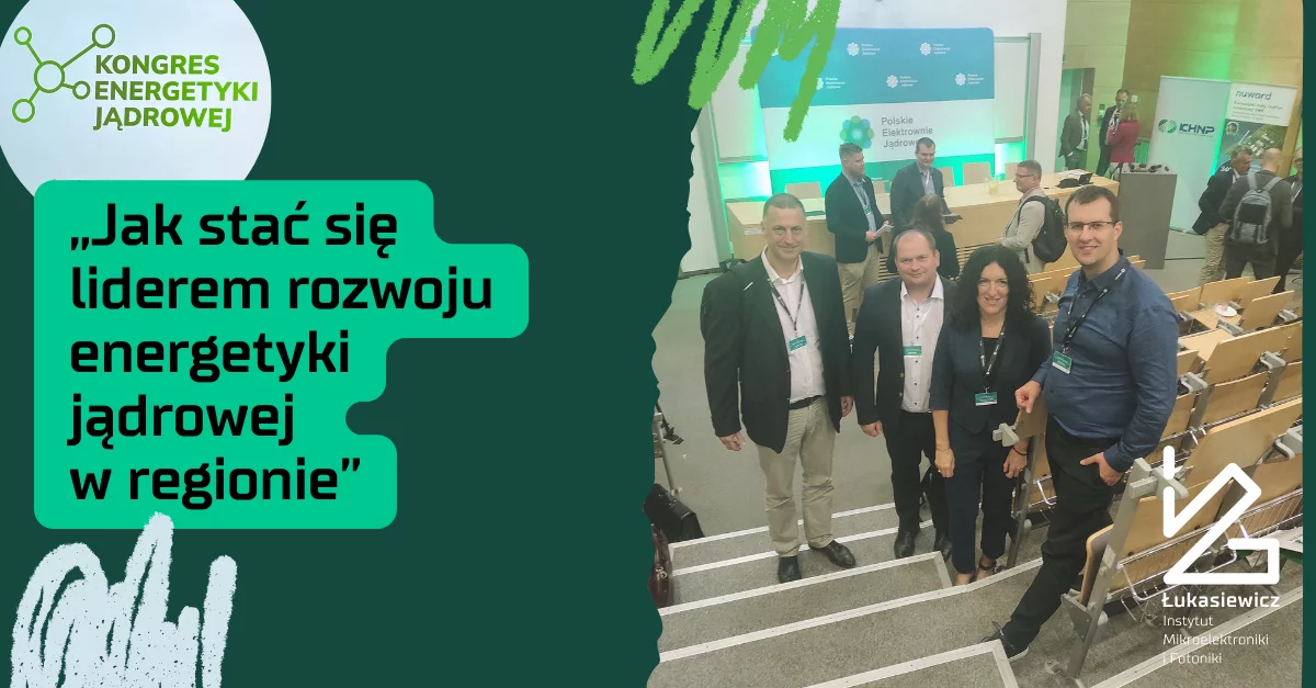 Plakat Kongres Energetyki Jądrowej "Jak stać się liderem rozwoju energetyki jądrowej w regionie"